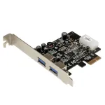 StarTech.com 2 prievadų PCI Express (PCIe) SuperSpeed USB 3.0 kortelės adapteris su UASP &ndash; LP4 maitinimas