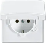 BUSCH-JAEGER SCHUKO ki&scaron;tukinis lizdas IP44 20EUGK-32-101 su AW44 dangteliu (20EUGK-32-101)