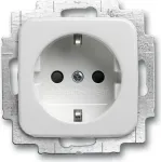 BUSCH JAEGER 2013-0-5291 - Ki&scaron;tukinis lizdas CEE 7/3 - 2P+E - Baltas - CE - 250 V - 16 A