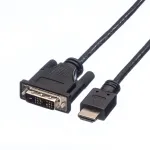 ROLINE HDMI į DVI-D (Single Link) adapterinis laidas - 1,5 m - Juodas (11.04.5516)