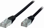 Tinklo kabelis S/CONN Cat5e 1 m, F/UTP (FTP), RJ-45 &ndash; RJ-45, 1 Gbit/s, juodas