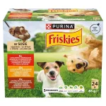 Purina Friskies Adult Beef, Chicken & Lamb in sauce &scaron;lapias maistas &scaron;unims, multipakas 24x85 g