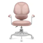 Vaiki&scaron;ka sukamoji kėdė mark adler Junior 4.5 Pink &ndash; tinklinis atlo&scaron;as, putplasčio sėdynė, reguliuojamas auk&scaron;tis 40&ndash;50 cm, porankiai, juosmens atrama, ratukai (atidaryta pakuotė)