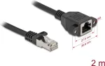 DeLOCK 90776 tinklo kabelis 2m Cat6a S/FTP RJ-45 juodas