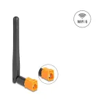 Kryptinė WiFi 6 antena DELOCK FAKRA M 2,4/5 GHz 2,5&ndash;3,0 dBi pasukama juoda