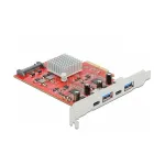 Plėtotės kortelė DeLOCK PCI Express x4 į USB 10 Gbps 2x Type-A 2x Type-C