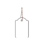 HERMA 6915 25x38 mm kabančios etiketės su raudonu siūlu (1000 vnt.)