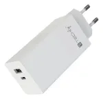 Techly IPW-PD100W-WH universalus sieninis USB-C/USB-A greitasis kroviklis 100 W