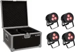 EUROLITE LED IP PAR 3x9W SCL Spot rinkinys (4 vnt.) su dėže