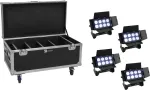 Prožektorių rinkinys EUROLITE Multiflood 20000999 su 4 įkraunamomis baterijomis, 8&times;10W RGBW LED, IP klasė