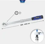 KS Tools BT022992 1/2 colio teleskopinis reguliuojamos rankenos reketinis raktas