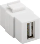 Goobay 79909 plok&scaron;čias ilginimo USB A laidas, moteri&scaron;kas &ndash; moteri&scaron;kas, baltas