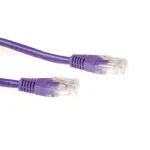 ACT Purple 1,5 m U/UTP CAT6A lizdinis kabelis su RJ45 jungtimis
