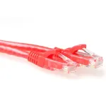 ACT Red 0,25 m U/UTP CAT6A pataisos laidas, snagless, su RJ45 jungtimis