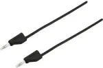 VOLTCRAFT matavimo laidas [Ki&scaron;tukas 4 mm - Ki&scaron;tukas 4 mm] 1 m Juodas MSB-300 (MSB-300-1-SW)
