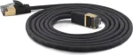 Wantec Extra-thin Cat.7 neekranuotas kabelis SSTP jungiamasis kabelis - 25 m - Cat.7 neekranuotas kabelis - S/FTP (S-STP) - RJ-45 - RJ-45 - Juoda (7210)