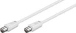 Wentronic Goobay anteninis jungiamasis kabelis, baltas, 2,5 m &ndash; IEC/Coax ki&scaron;tukas IEC/Coax ki&scaron;tukas (68147)
