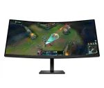 HP OMEN 34c G2 lenktas VA monitorius 34 colių WQHD 3440x1440 1ms 185Hz 400 nitų 2xHDMI DP VESA