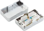 Tinklo i&scaron;plėtimo dėžutė ShiverPeaks 75001 Cat 6 LSA jungtis struktūrizuotam kabelių tinklui