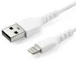 StarTech.com 1 m baltas USB-A į Lightning laidas &ndash; armuotas aramido pluo&scaron;tu, MFi sertifikuotas, iPad/iPhone