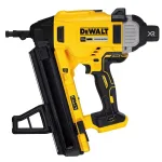 DeWALT DCN890N-XJ XR 18 V akumuliatorinė vinių &scaron;audyklė betonui, be&scaron;epetėlis variklis, pasvirasis dėtuvas, vinys 13&ndash;57 mm, &Oslash; 2,6 mm, be akumuliatoriaus, juodos/geltonos spalvos