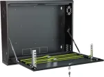 STALFLEX CR19-2U-130-B Sieninis stovas 2U 19 colių 130 mm gylio juodas