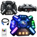 LIGHT4ME MULTIX 3-in-1 LED Multi-Effect Light (Derby, Strobe, Laser)