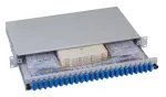 EFB Elektronik B71223.48 Fiber Optic Patch Panel - SC SM X 48 - Pilka, RAL 7035 - 1U - 19 colių
