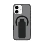 AMAZINGTHING Titan Pro Holder Case, skirta iPhone 17 su MagSafe &ndash; juoda
