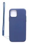Evelatus Apple iPhone 11 Pro Soft Touch Silicone Case with Strap Dark Blue