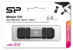 USB atmintukas Silicon Power 64 GB USB Type-A USB Type-C SP064GBUC3C51V1S
