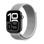 Crong Nylon Sport Strap, skirtas Apple Watch 44/45/46/49 mm (sidabri&scaron;kai pilka)