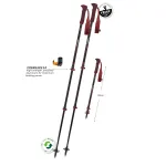 Komperdell Carbon EVO Zero Compact Trekking Poles - Malbec