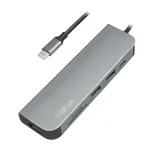 LogiLink UA0343 USB-C kelių prievadų centras, aliuminis, USB 3.2 2nd Gen
