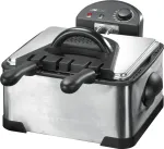 Gruzdintuvė dviguba CLATRONIC FR 3195 &mdash; 2&times;4 L, 2000 W, nerūdijantis plienas, juoda