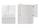 Topeshop POLA MINI DK baltas blizgus vonios spintelė Baltas