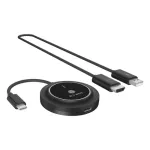 Icy Box IB-WL101 belaidis HDMI siųstuvo ir imtuvo rinkinys &ndash; USB-C į HDMI, Full HD 1080p, 30 m veikimo nuotolis, juodos spalvos