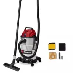 Einhell TC-VC 3055 S 30 l &scaron;lapio ir sauso valymo cilindrinis dulkių siurblys, 950 W, nerūdijančio plieno talpa, pūstuvo funkcija