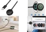 LogiLink PA0381 belaidžio indukcinio įkrovimo laidas, skirtas Samsung Galaxy Watch, juodas, 1 m