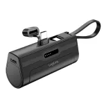 LogiLink Mobile Power Bank, LiPo, 4500 mAh, įmontuotu USB-C ki&scaron;tuku, juoda