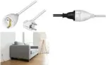 LogiLink prailginimo laidas CEE 7/7 kampuotas į CEE 7/3, 10 m, baltas