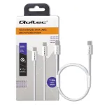 QOLTEC 52360 USB 2.0 Type-C laidas 1,8 m juodas