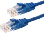 DSIT CAT5e tinklo kabelis U/UTP 0,25 m mėlynas, 100% varis