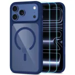 TECH-PROTECT MAGONE MAGSAFE CC + GLASS 2-PACK iPhone 17 Pro Max / 18 Pro Max korpusas ir stiklas, tamsiai mėlynas/permatomas