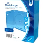 MediaRange BOX38 Blu-ray dėklas vienam diskui, mėlynas, mažmeninė pakuotė po 5