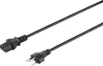 Sygonix SY-5042720 IEC C13 maitinimo laidas, CEE 7/7 kampuotas Schuko ki&scaron;tukas į IEC C13 lizdą, 2 m, juodas