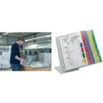DURABLE FUNCTION TABLE 20 A4 stalinis dokumentų demonstravimo panelių rinkinys, 20 panelių, juodas rėmas, &scaron;viesiai pilkas pagrindas 568800