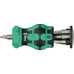 Bitų laikiklis Wera KK Stubby Magazin RA 4 magnetinis, modelis 05008893001, kompakti&scaron;kas stubby žurnalas antgaliams