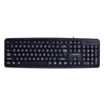 Esperanza EK129 klaviatūra USB QWERTY JK anglų kalba Juoda