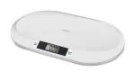 Esperanza EBS019 Bebe skaitmeninės kūdikių svarstyklės, 20 kg, 10 g tikslumas, LCD ekranas, baltos